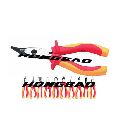 6 8“ 1000V VDE isoleerden Partij die Plier-Snijder Bent Nose Pliers AC Elektro 150mm 200mm snijden