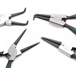 Op zwaar werk berekende Externe Rechte Circlip-Buigtang binnen Bent Jaw For Ring Remover