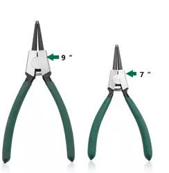 Op zwaar werk berekende Externe Rechte Circlip-Buigtang binnen Bent Jaw For Ring Remover