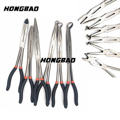 11“ de Vastgestelde Buitengewoon lange 45 Graad Hoekige Gebogen Klem van Bent Nose Long Reach Pliers