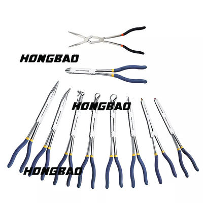 11“ de Vastgestelde Buitengewoon lange 45 Graad Hoekige Gebogen Klem van Bent Nose Long Reach Pliers