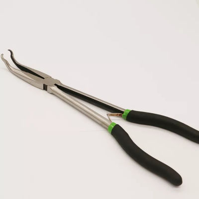 Bent Head Needle Nose Pliers 4 Naald Geplaatste 11 Duim Rechte Gebogen 45 90 Graad