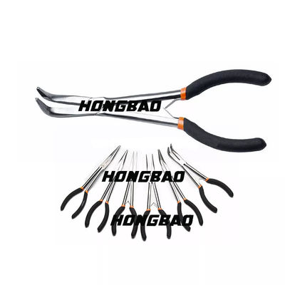 Bent Long Nose Pliers Bent 90 Graad Hoekige Buigtang van Circlip van het Kromme Lange Bereik