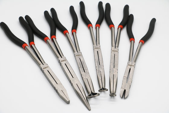 13 de“ Lange Dubbele X Gezamenlijke Rechte Buitengewoon lange Buigtang van Bent Needle Nose Pliers Vde