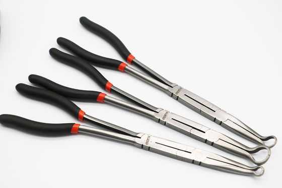13“ 4pc snakken Bereikbuigtang Geplaatst Dubbel X Gezamenlijk Bent Nose Clip Holding 335mm