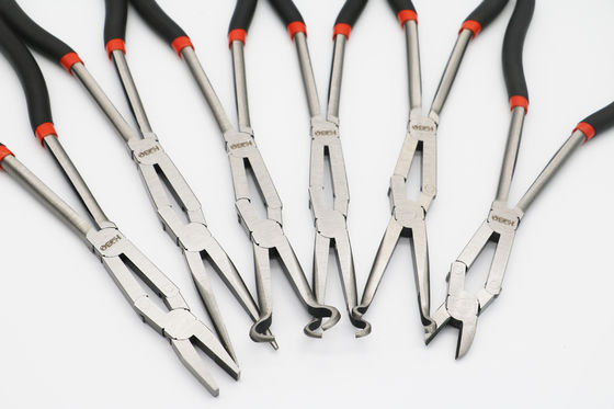 13“ 4pc snakken Bereikbuigtang Geplaatst Dubbel X Gezamenlijk Bent Nose Clip Holding 335mm