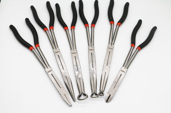 13“ 4pc snakken Bereikbuigtang Geplaatst Dubbel X Gezamenlijk Bent Nose Clip Holding 335mm