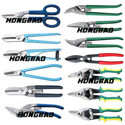9“ 10“ Luchtvaart Tin Snips Set de Scheerbeurt Korte Hoofdsnijder van 250mm 3-stuk Luchtvaartscharen