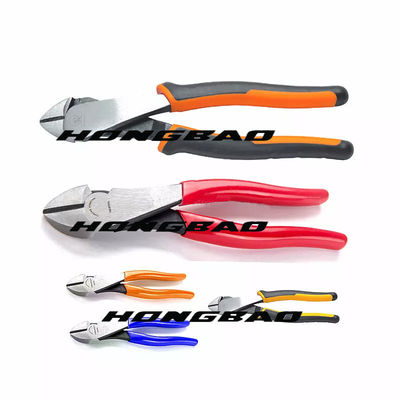 Partij die Diagonale Buigtang 1000v 180mm Slank Hoofd 6“ snijden Bent Angle Head Body Nose 8 11 „