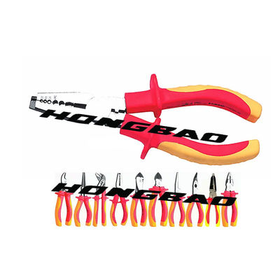 6 8“ 1000V VDE isoleerden Partij die Plier-Snijder Bent Nose Pliers AC Elektro 150mm 200mm snijden