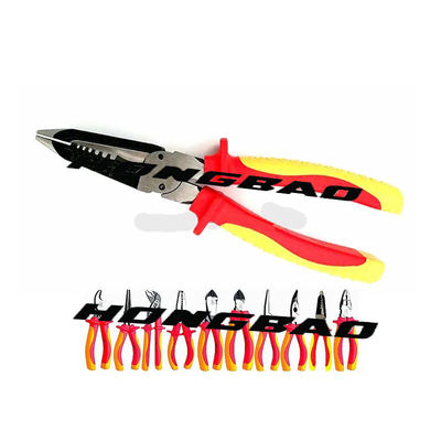 6 &quot; isoleerde de 1000V Ondergedompelde Greep Universeel Draadafbijtmiddel Pliers CRV 1000 V-Voltage Elektroelektricien Wire Strip Pliers